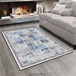 فرش چاپی طرح قالی خشتی