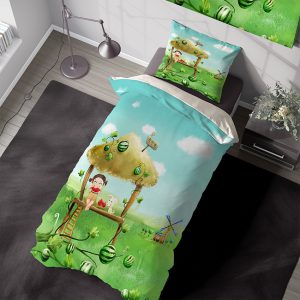 روتختی کودک طرح فانتزی دخترک در باغ هندوانه