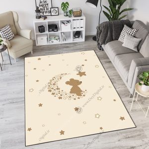 فرش اتاق کودک طرح خرسی
