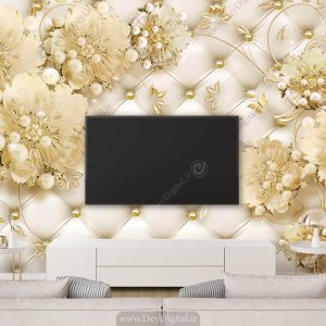 پوستر دیواری پشت تلویزیون
