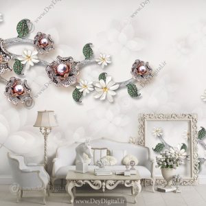 پوستر دیواری سه بعدی برای پذیرایی DL-66864