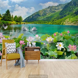 پوستر دیواری طبیعت سبز DL-66878