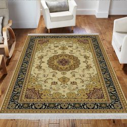 روتختی طرح سنتی اسلیمی با حاشیه تیره