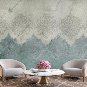 پوستر دیواری طرح پتینه آبی