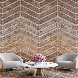 پوستر دیواری سه بعدی طرح کاشی سنتی
