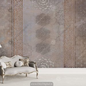 پوستر چاپی سنتی طرح سنتی هندسی