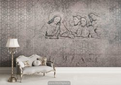 پوستر دیواری طرح پتینه عیسی و حواریون