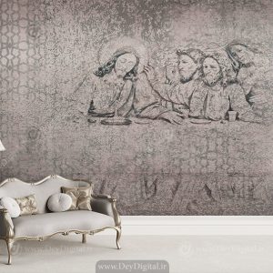 پوستر دیواری طرح پتینه عیسی و حواریون