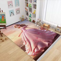 فرشینه سه بعدی پرنسس با لباس پف دار