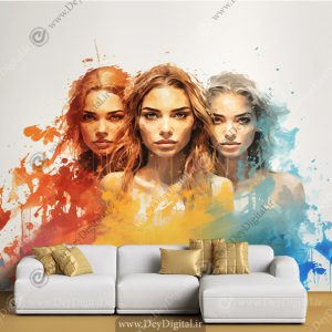 پوستر سه بعدی دخترانه فشن