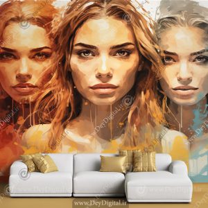 پوستر دیواری اسپرت چهره آبرنگی