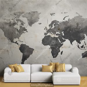 پوستر دیواری سه بعدی طرح نقشه