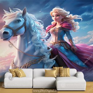 پوستر دیواری السا و یونیکورن