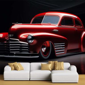 پوستر دیواری سه بعدی ماشین کلاسیک