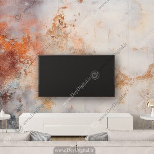 کاغذ دیواری پشت تلویزیون