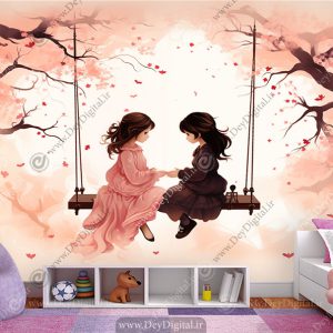 پوستر دیواری سه بعدی فانتزی برای اتاق دختر