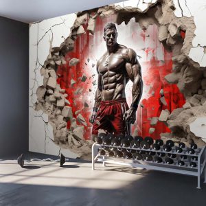 پوستر سه بعدی بدنسازی حرفه ای