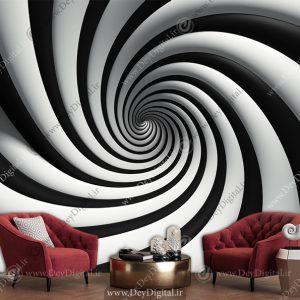 کاغذ دیواری سه بعدی تونل