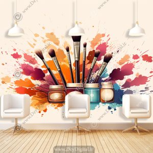 پوستر دیواری سه بعدی برای سالن زیبایی
