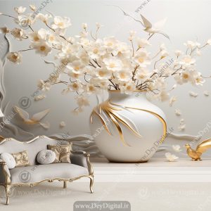 پوستر سه بعدی شیک برای سالن پذیرایی