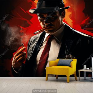 پوستر دیواری سه بعدی برای بازی مافیا