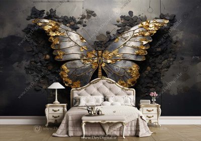 قیمت پوستر دیواری خاص با طراحی پروانه