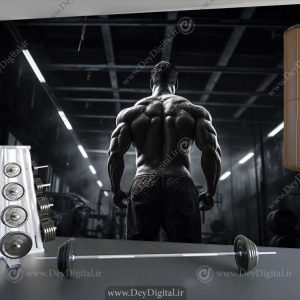 کاغذ دیواری مناسب باشگاه رنگ سیاه سفید