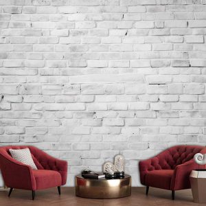 پوستر دیواری دیوار آجری سفید