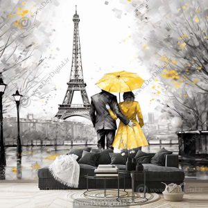 پوستر دیواری اسپرت طرح نقاشی برج ایفل