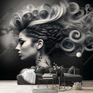 پوستر دیواری سه بعدی اسپرت پرتره