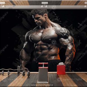 پوستر کاغذ دیواری سه بعدی gym