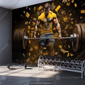 پوستر دیواری پرورش اندام سه بعدی