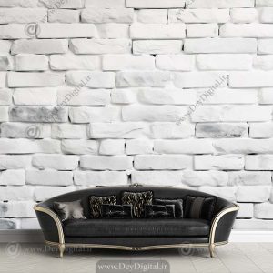 پوستر دیواری آجری سفید