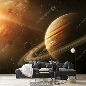 پوستر سه بعدی کهکشان طرح زحل