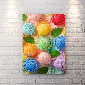 تابلو شاسی بستنی اسکوپی میوه ای