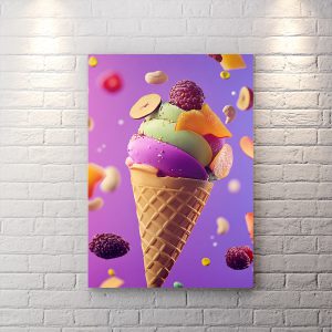 تابلو دیواری برای بستنی فروشی