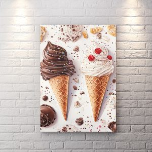 تخته شاسی دکوراتیو طرح بستنی فروشی