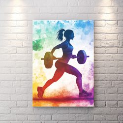 تابلو شاسی دکوراتیو برای باشگاه بدنسازی