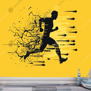 پوستر دیواری سه بعدی فوتبالی