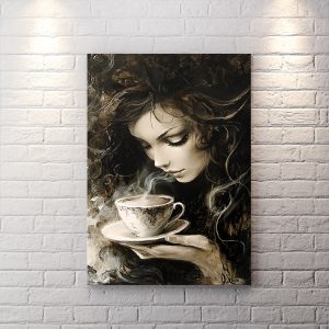 تابلو دکوراتیو طرح هنری برای کافی شاپ