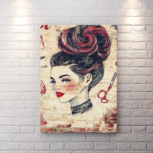 تابلو دیواری طرح ارایشگاه زنانه
