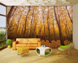 پوستر دیواری طرح جنگل پاییزی
