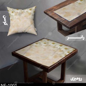 رانر و رومیزی گل سه بعدی کد NF-1001