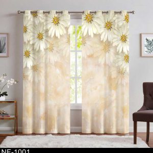 پرده طرح گل NF-1001