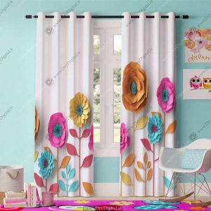 پرده پانچی اتاق دخترانه PK-2815