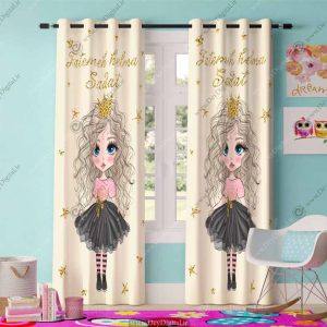پرده پانچی اتاق دخترانه PK-2831