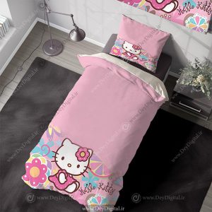 روتختی دخترانه صورتی طرح کیتی