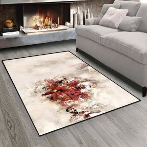فرش چاپی تصویر رونالدو در تیم پرتغال زمینه روشن