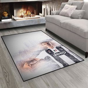 فرش چاپی تصویر کریس رونالدو با لباس یوونتوس