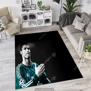 فرش چاپی اتاق پسر طرح رونالدو